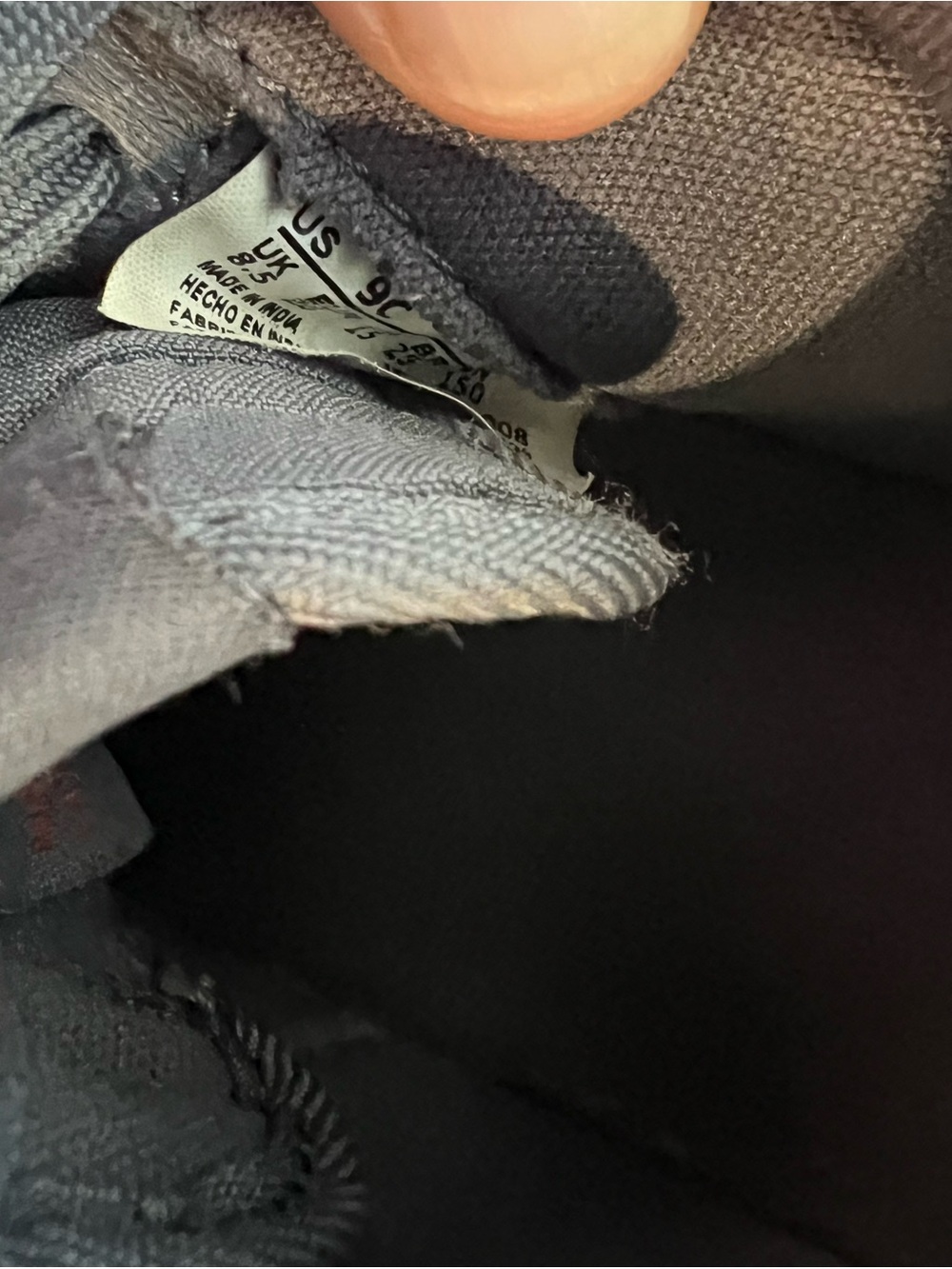 Nike Toddler Grey & Orange Low-Top Sneakers; 9c - Picture 5 of 5
